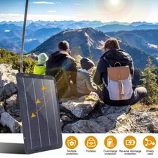 1-10 Pack 60W Solar Panel 18V Polycrystalline Silicon Solar USB Charging Panel 