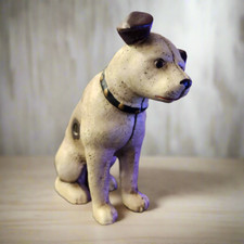 RCA Dog Cast Iron "Nipper" Coin Bank With Painted Antique Finish (6" x 6" x 2")
