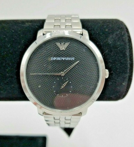 Emporio Armani Modern Slim Quartz Black Dial Men's Watch 42mm AR11161 Free  Ship 723763270304 | eBay