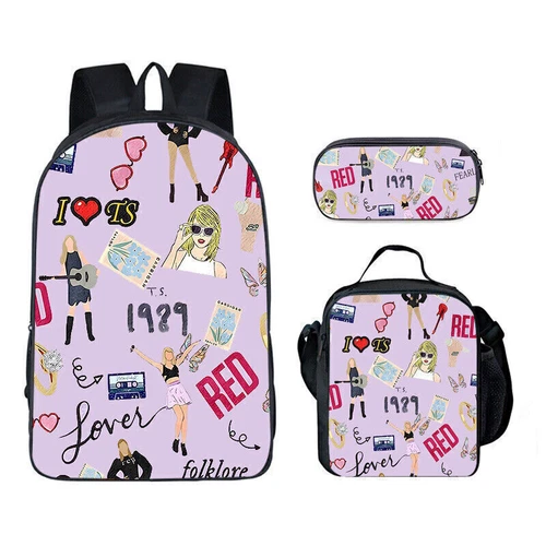 Kids Taylor Backpack School Book Bag Travel Rucksack Lunch Bag Pencil Case Gift - Picture 6 of 57