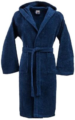 SSC NAPOLI P19u3n90657 Accappatoio Uomo in Microfibra, Unisex – Adulto, Blu, S