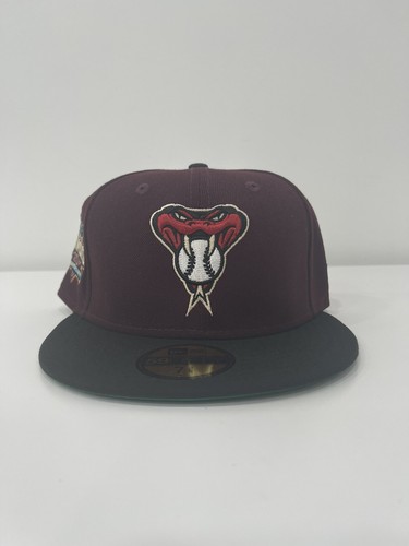 Arizona Diamondbacks New Era MLB Hat Club Fitted Cap Hat Maroon Size 7 ...