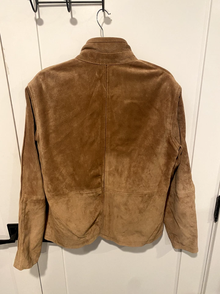 Smart Range Mens Suede Jacket Camel sz L - Image 2 of 3