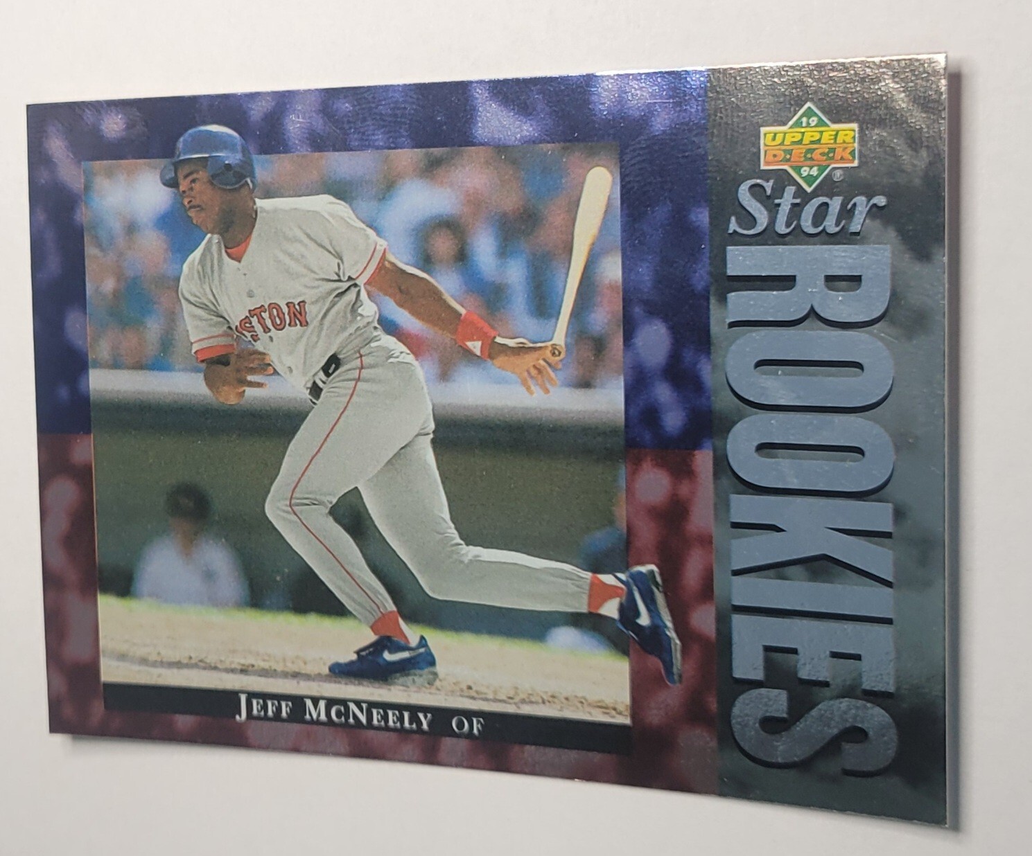1994 Jeff McNeely Star Rookie RC Card #21 Boston Red Sox Baseball Upper Deck MLB