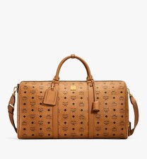 Mcm Ottomar Cognac Weekender Bag 