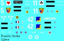 Braille Strike Decals 1/72 M24 Chaffee - French, Post WWII