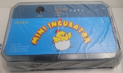 NEW~BOKKEE~ Mini Egg Incubator~15 Egg Capacity~LED~40W