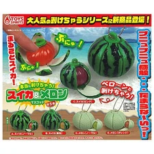 Watermelon & melon mascot Capsule Toy 5 Types Full Comp Set Gacha New Japan