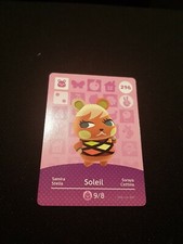 SOLEIL ANIMAL CROSSING AMIIBO SERIES 3 CARD #296 TRACKED AU POST geniuine