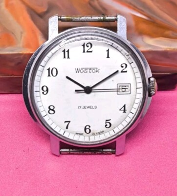 WOSTOK VINTAGE 2214 SU Early Watch USSR VOSTOK Eared SOVIET Rare Men