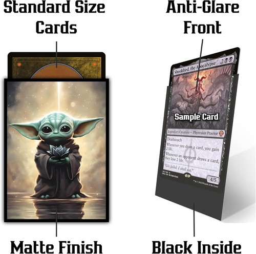 MTG Black Lotus Baby 100Ct Matte TCG Card Sleeves by - Picture 3 of 11