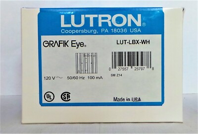 Lutron LUT-LBX-WH Grafik Eye Minimum Load Interface 120V 50/60Hz