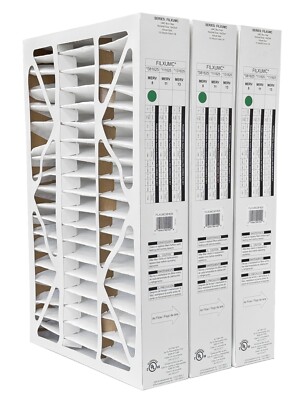 Carrier & Bryant FILXUMC081625 (3-Pack) 16'' x 25'' x 4'' Pleated Air Filter MERV 8