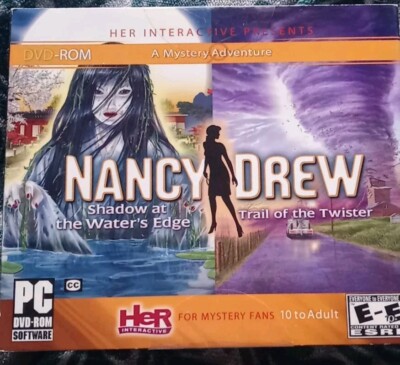 Her Interactive Nancy Drew Shadow at Water's Edge/Trail of Twister for PC NEW