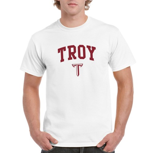 Troy Trojans Arch Logo T-Shirt - White - Bild 4 von 7