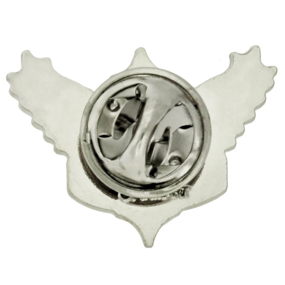 PinMart's God Speed Cross Angel Wings Biker Enamel Lapel Pin - Image 3 of 3
