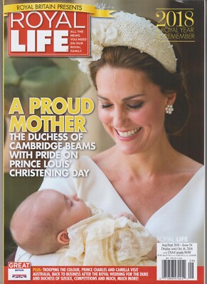 A PROUD MOTHER ROYAL LIFE MAGAZINE ISSUE #54 AUG SEPT 2018 LOUIS CHRISTENING