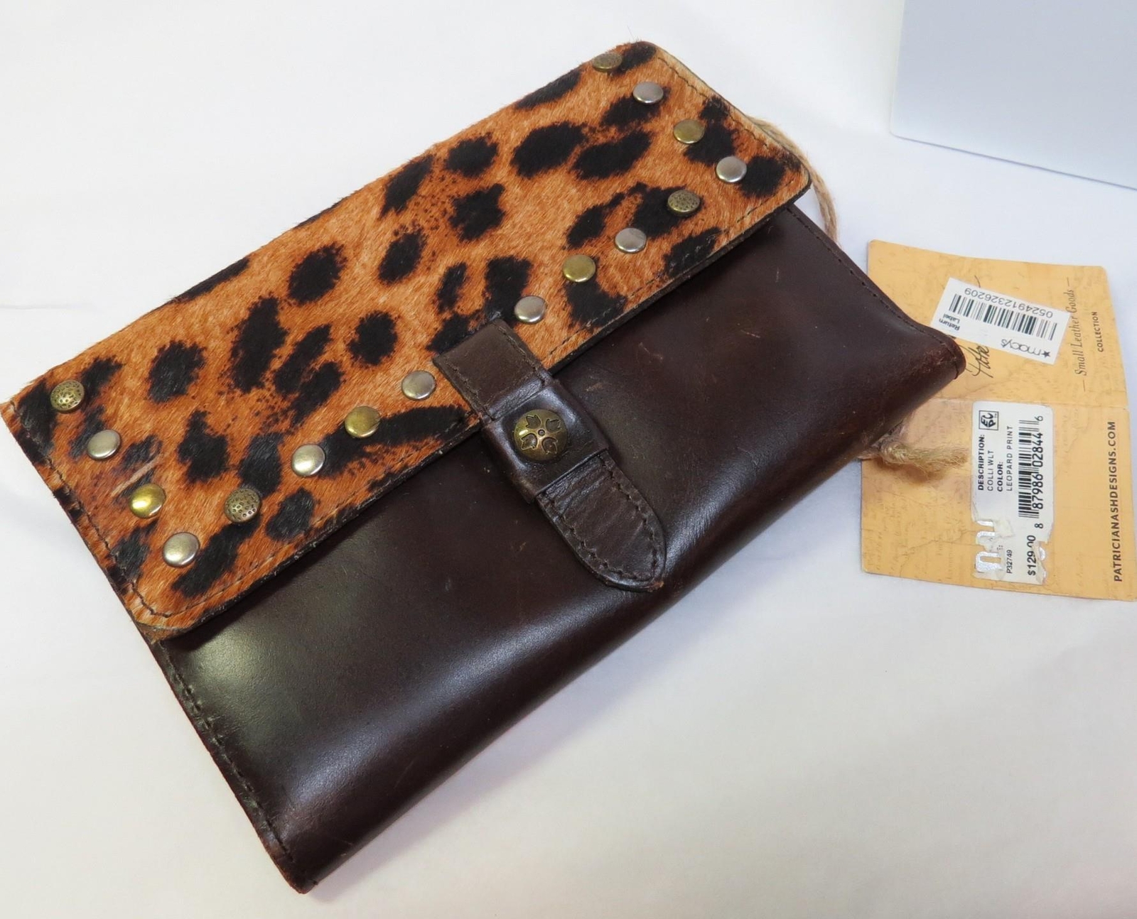 Patricia Nash Leopard Print & Calf Skin Wallet w Tags P32749 eBay