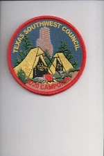 2020 Texas Southwest Council Camporee patch