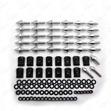 Silver Motorcycle Spike Fairing Bolts Kit For 02-03 Yamaha YZF R1 YZF-R1