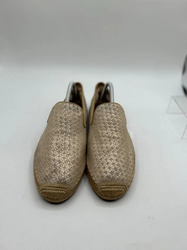 Ugg Sandrinne espadrillas sandalo piatto donna taglia 10 oro 1010196