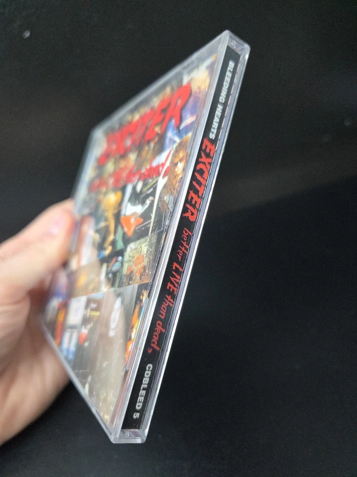 Exciter Better Live Than Dead Cd 1993 OG UK Press Bleeding Hearts EX OOP RARE Foto 2 de 4