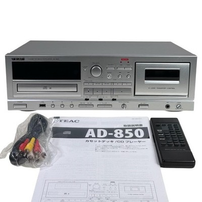 TEAC AD-850 CD Cassette Deck USB Recorder Karaoke Echo Remote RCA