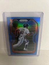 2021 Panini Prizm - Tier II Blue and Carolina Blue Prizm #103 Luis Basabe (RC)