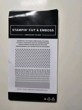 Stampin' Up Geometric Patterns Embossing Folders Brand New
