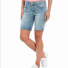 NYDJ Ella denim shorts. Size 10. five-pocket design. Brand New . 3/16 