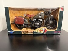 NEW-RAY Die-Cast/Plastic WWII Military INDIAN Motorcycle 1:6 MIB