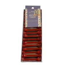 VTG Sekine Perm Rod Curlers Red Professional Hair Habits Extra Small 16ct H-109