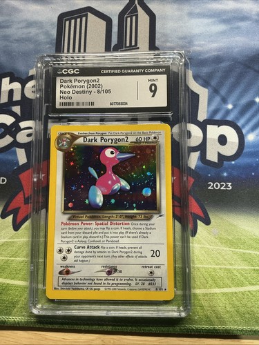 Dark Porygon2 (Unlimited) graded CGC 9 for sale on eBay