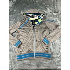 Men  s Billabong Grey Zip Hoodie Medium   Good Condition