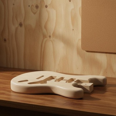 basswood Gitarrenkörper unfertig E-Gitarrenrohling handgefertigt für