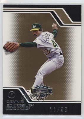 2008 Topps Triple Threads Gold 11/99 Dennis Eckersley #129 HOF 1cx3