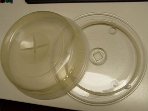 DREHTELLER FÜR MIKROWELLE  MIT ROLLENRING UND ABDECKUNG, NEUWERTIG