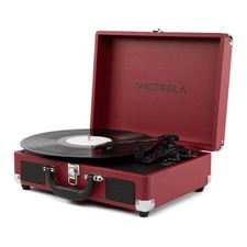 Bluetooth Record Player Suitcase 3 Speed Turntable Stereo Victrola Journey II