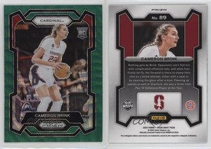 2024 Panini Prizm Draft Picks Green Wave Prizm Cameron Brink #89 Rookie RC