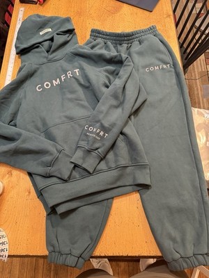 COMFRT Green Heavyweight Set - Hoodie & Sweatpant Joggers Set Size Medium Unisex