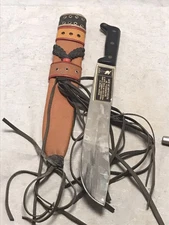 Garza Machete With Sheath & Original Labels 12” Long Blade 17.5” Overall