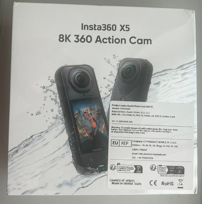 INSTA360 X5 SCHWARZ BLACK noch VERSIEGELT NEU OVP