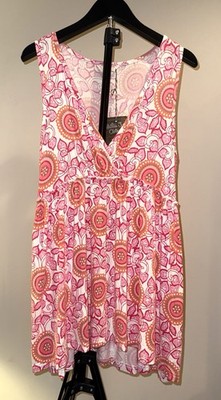 Matilda Jane Skyride tank top w/a floral mandala pattern, size M, NWT