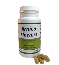Arnica Flowers Arnica montana Capsules - 500 mg 100 Vegan