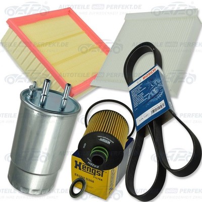 Inspektionskit Filter Satz Paket XXL (P) FIAT DOBLO OPEL COMBO D 1,6D+ a m.S/S