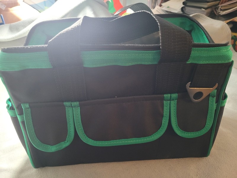 Garden Tote Bag, Zippered, with Shoulder Strap