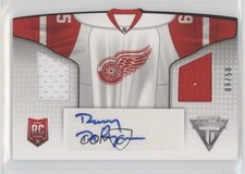 2013-14 Panini Titanium Road Sweater Materials 9/50 Danny DeKeyser Auto 1e15