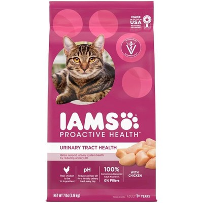 Iams Proactive Health Urinary Tract Health Chicken Dry Cat Food, 7 Lb Bag