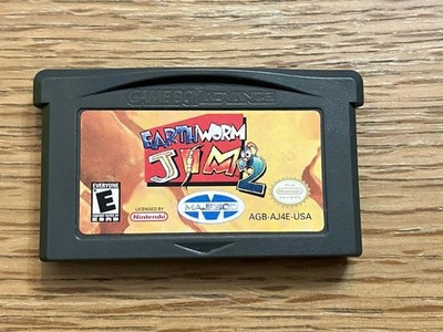 Earthworm Jim 2 (Nintendo Game Boy Advance, 2002) GBA Authentic Tested
