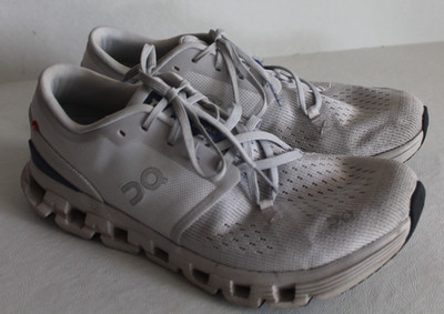 ON Cloud X 4 Shoes Women's Size 10.5 Sneakers Silver Chambray
